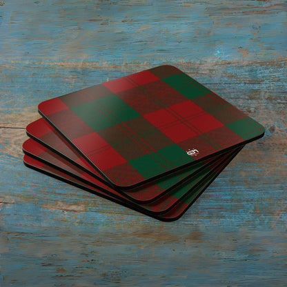 Scottish Tartan Cork Coaster Set (A-F)