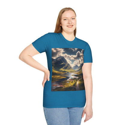 Glen Coe - Highlands Softstyle T-Shirt, Unisex Tee, Scottish Landmarks, Various Colours