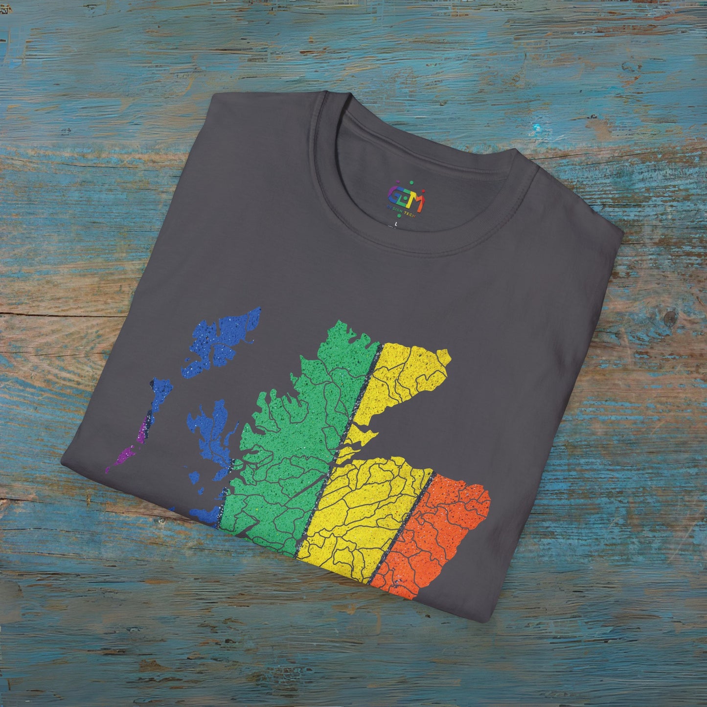 Scotland has PRiDE Road Clan Regions Map Unisex T-Shirt, Various Colours