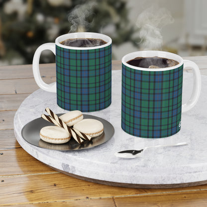 Tartan Mug - Flower of Scotland Tartan, Scottish, Various Sizes