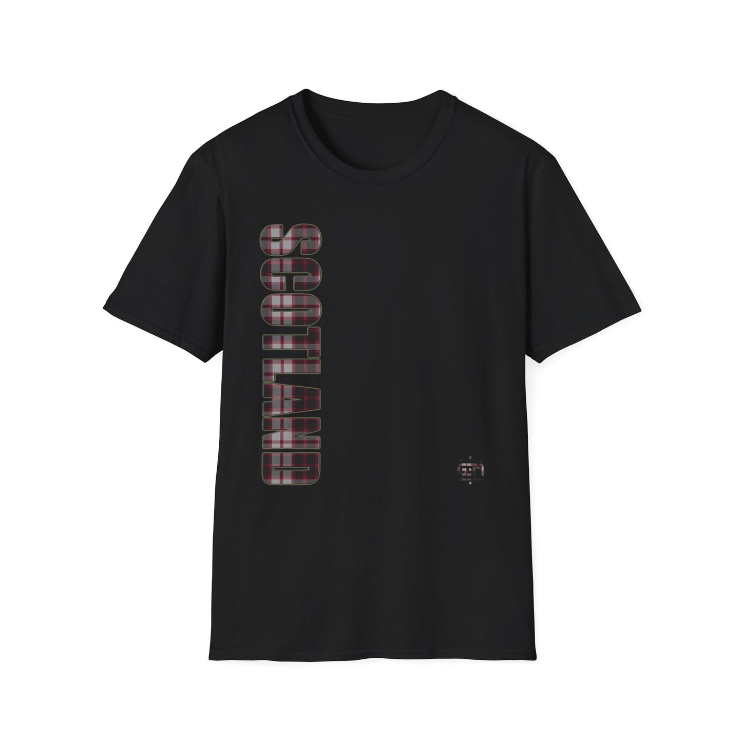 Tartan Scotland Lettrage Softstyle T-shirt unisexe, MacPherson Tartan Tee 