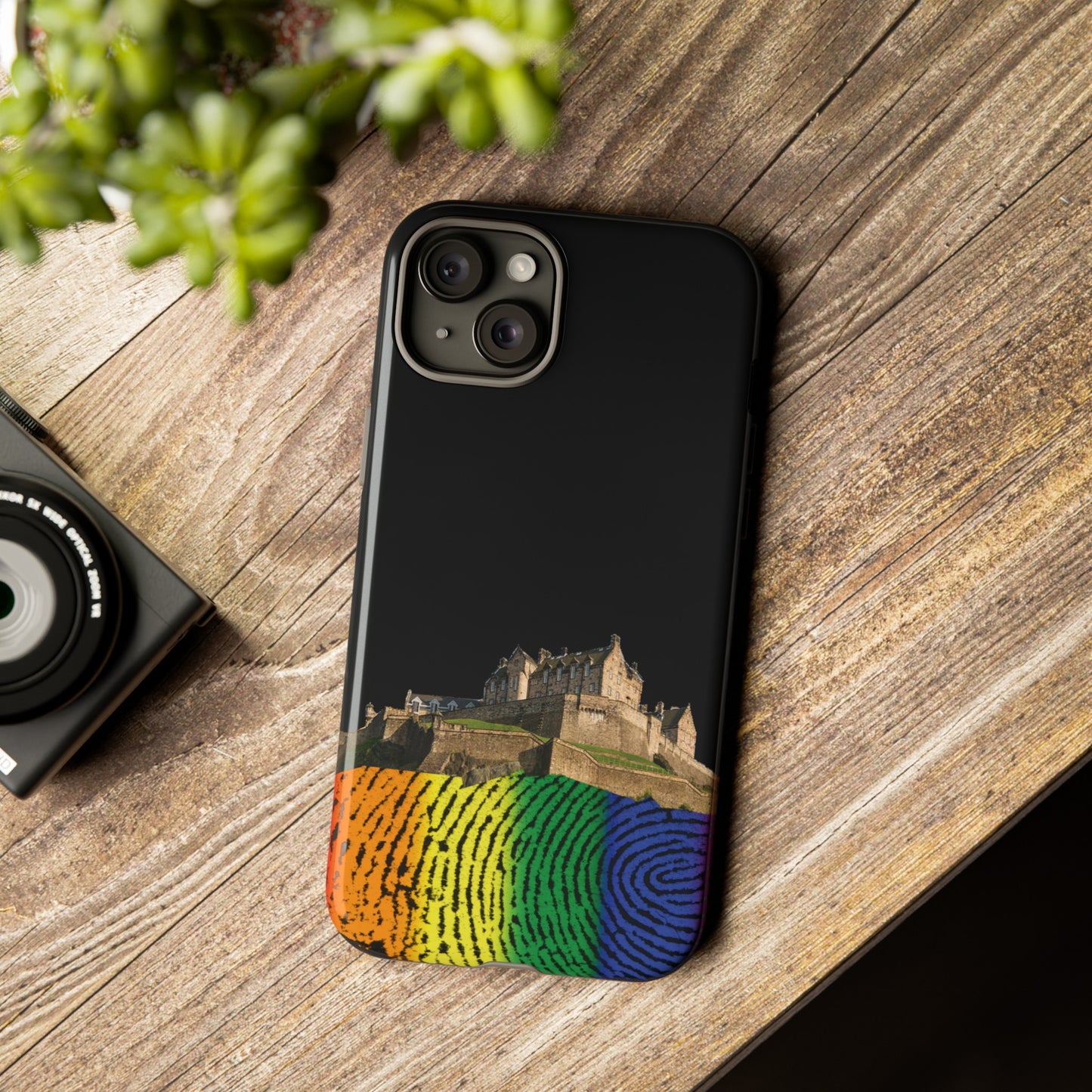 Edinburgh Castle Pride Rockface Phone Case - Fingerprint, Various