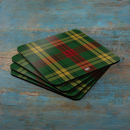 Scottish Tartan Cork Coaster Set (M/Mc/Mac)