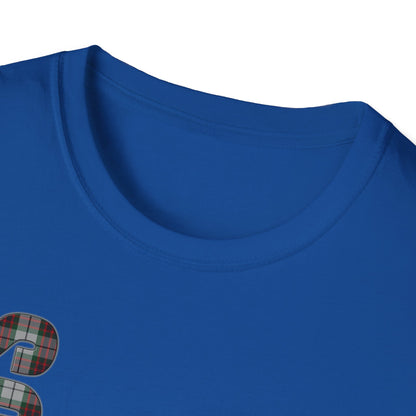 Tartan Scotland Lettering Softstyle Unisex T-Shirt, Fraser Tartan Tee