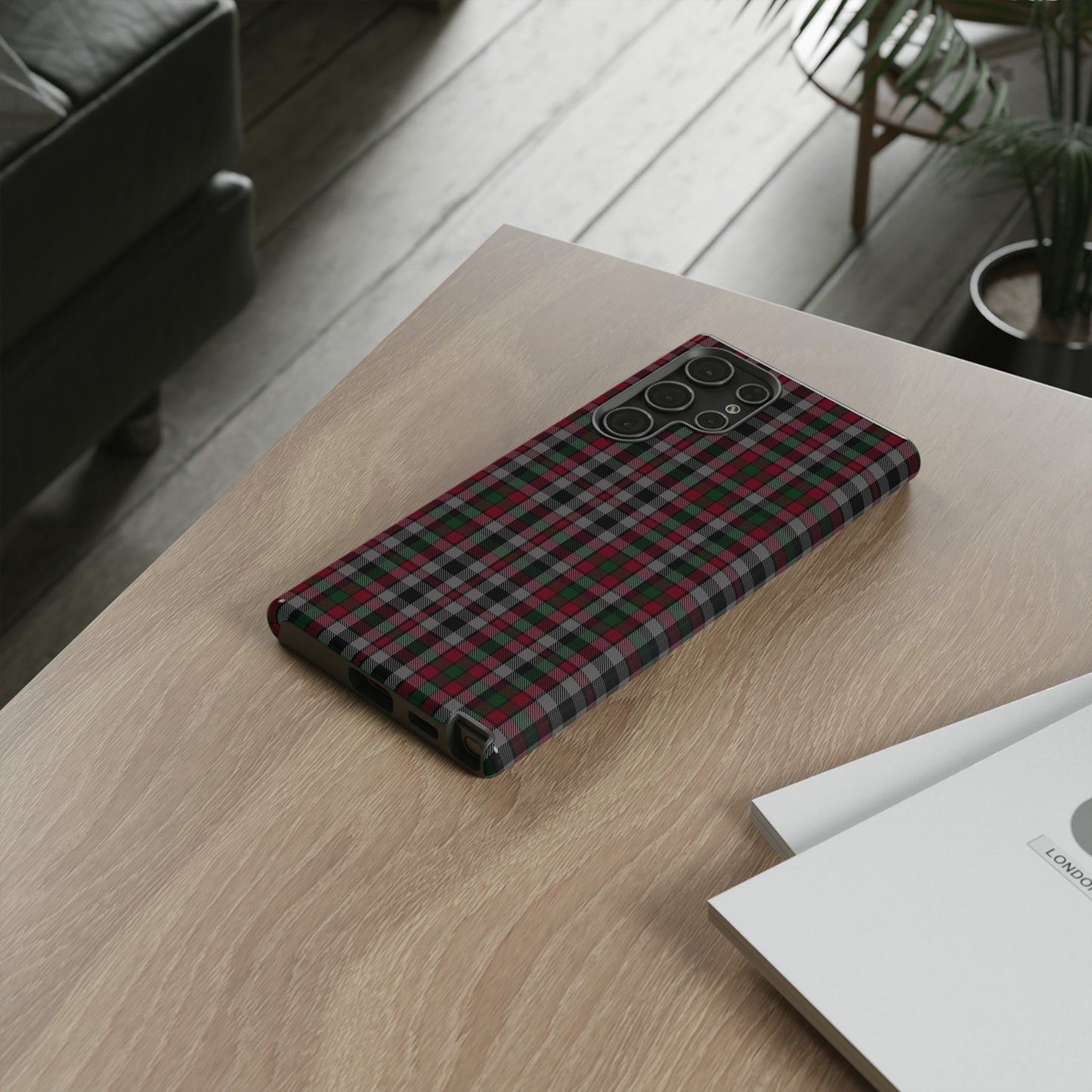 Étui de téléphone à motif tartan écossais - Borthwich, divers