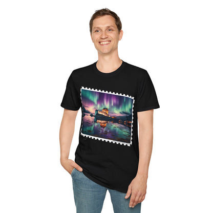 Postcard Eilean Donan Castle Art Softstyle T-Shirt, Unisex Tee, Scotland Shirt, Various Colours