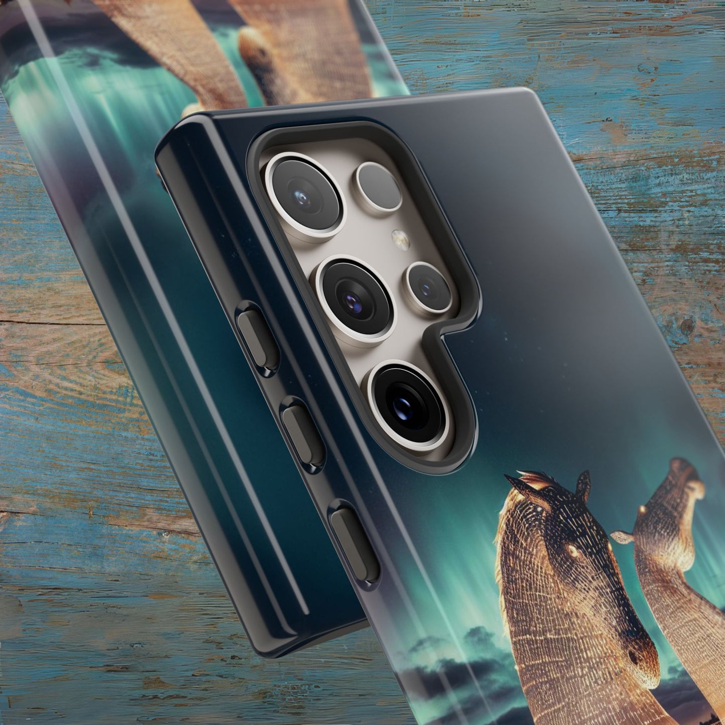 Kelpies Northern Lights Art Variant Phone Case, Scotland, Samsung