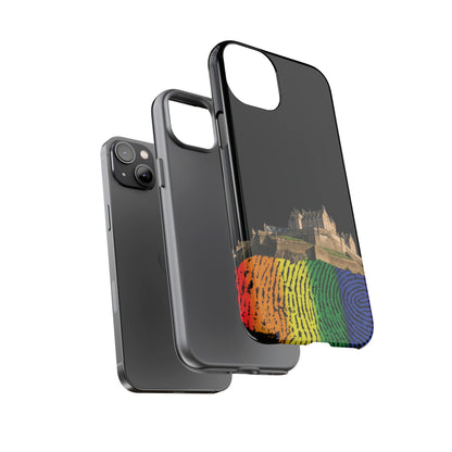 Edinburgh Castle Pride Rockface Phone Case - Fingerprint, Various