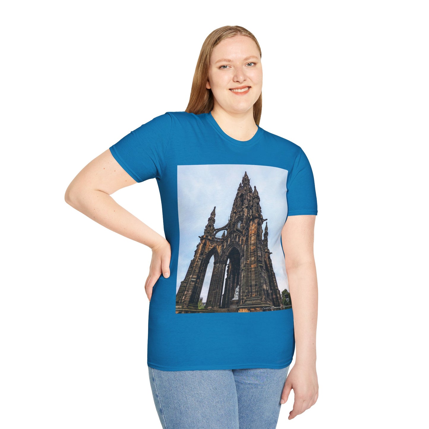 Scott Monument Photo Softstyle T-Shirt, Unisex Tee, Various Colours