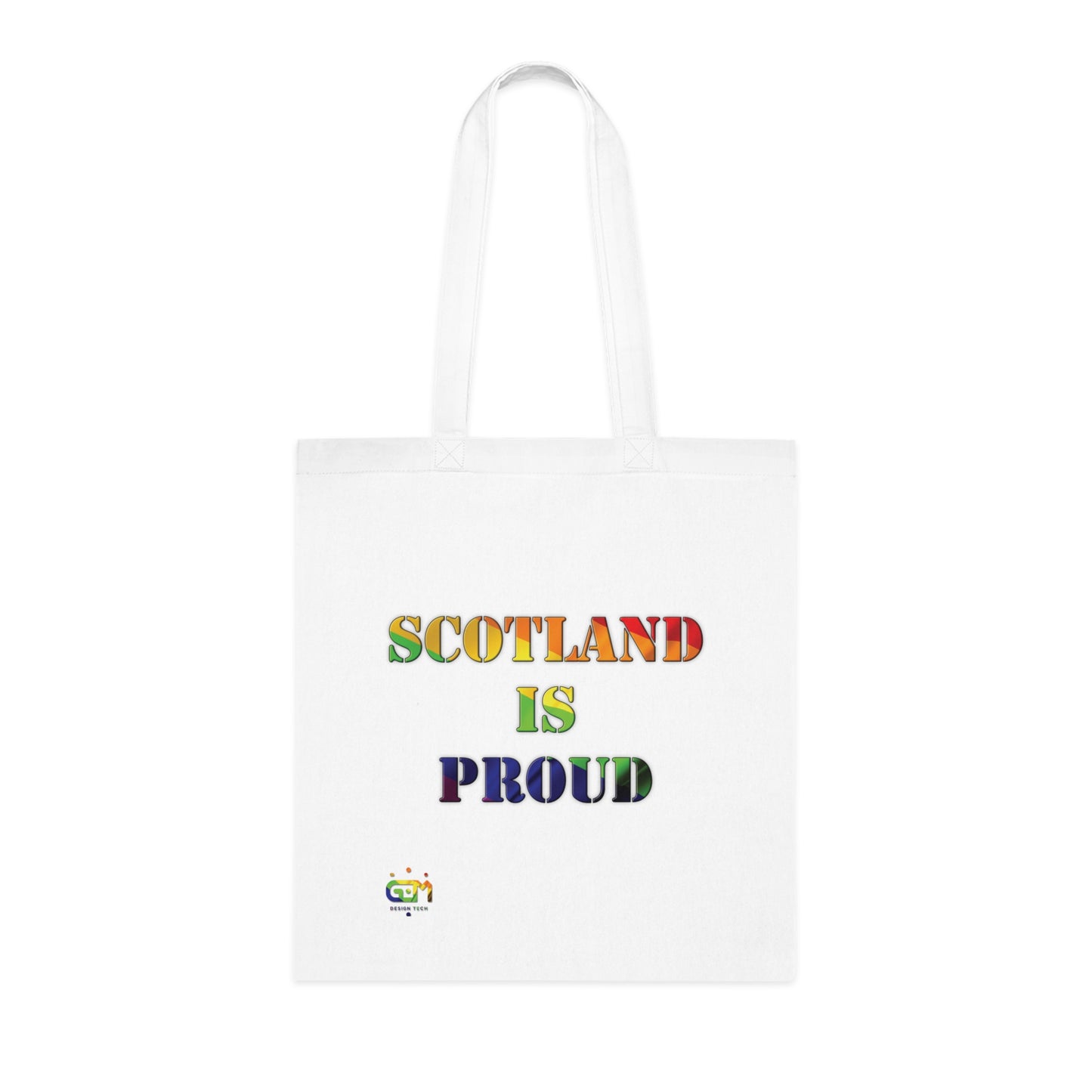 Scotland Pride Flag Map Cotton Tote Bag