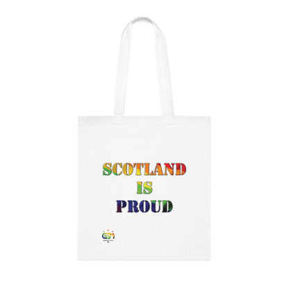 Scotland Pride Flag Map Cotton Tote Bag