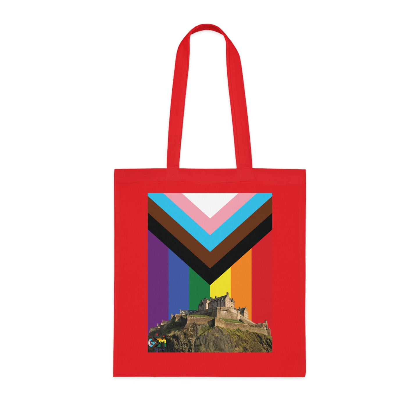 Edinburgh Castle Pride Progress Sky Cotton Tote Bag