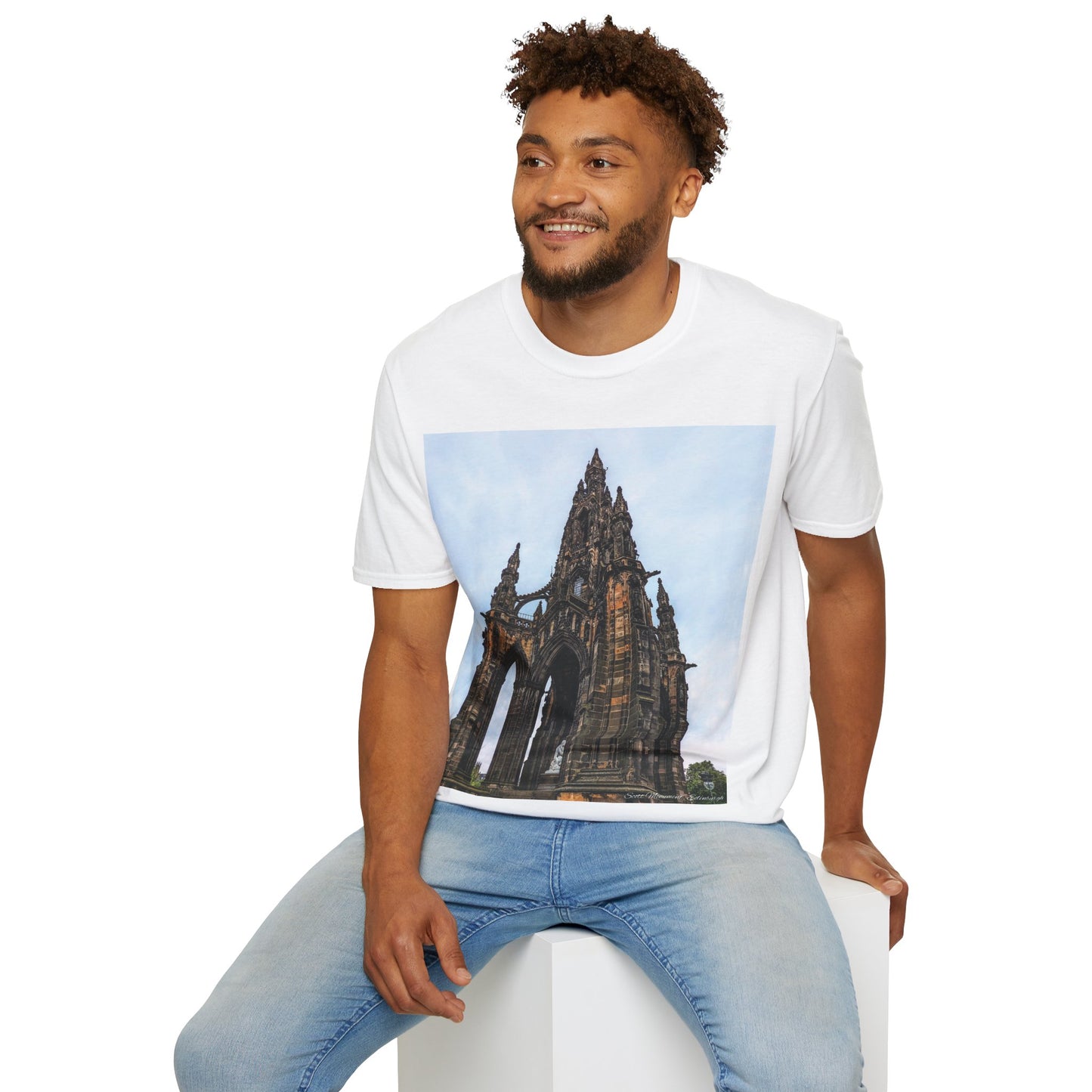 Scott Monument Photo Softstyle T-Shirt, Unisex Tee, Various Colours