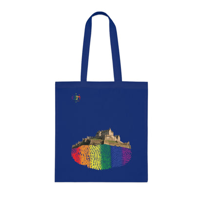 Pride Fingerprint Rock Edinburgh Castle Cotton Tote Bag