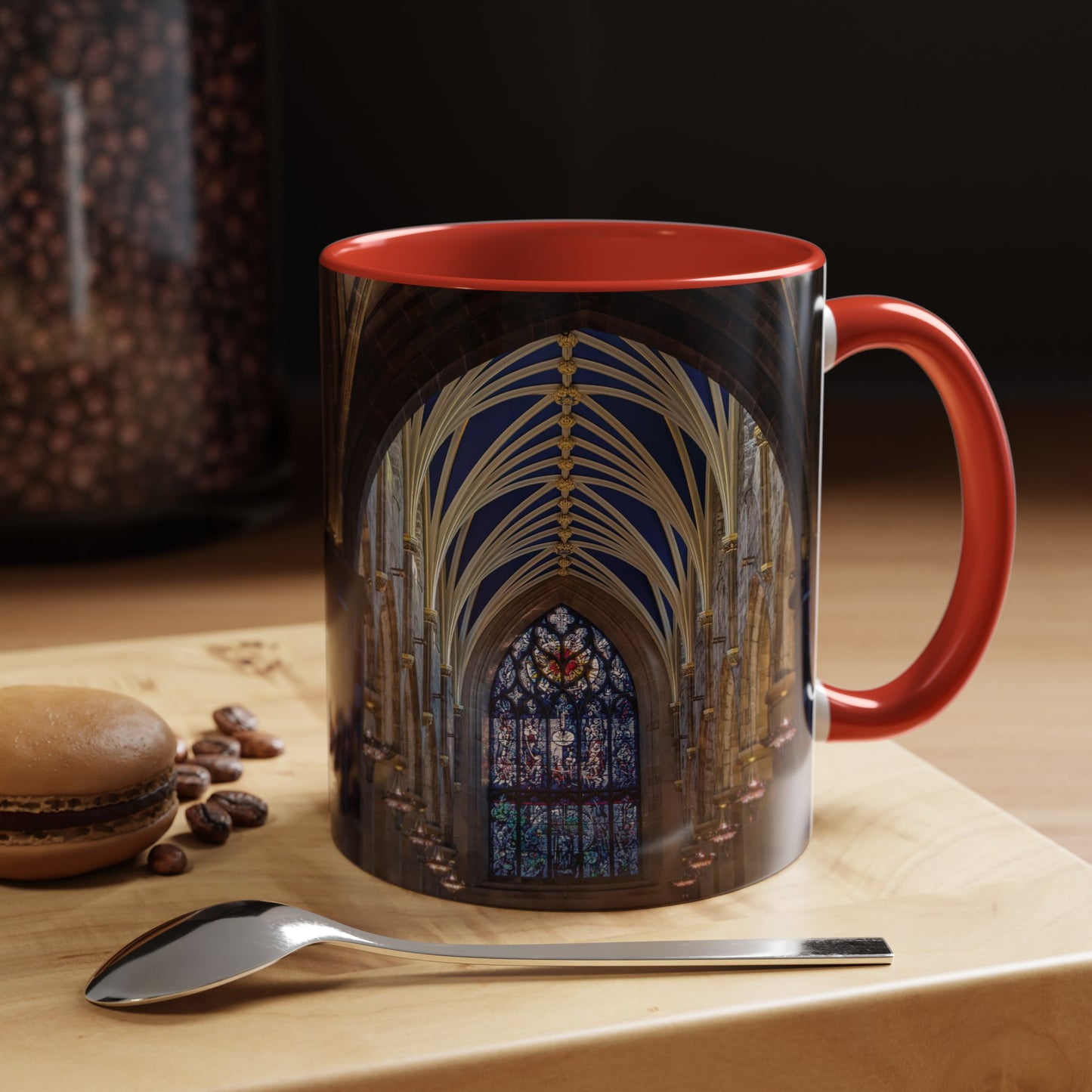 Tasses décoratives Écosse en gros plan - Scènes variées (rouge)