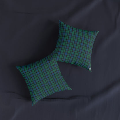 Reversible Square Cushion : Flower of Scotland Tartan, Various Sizes