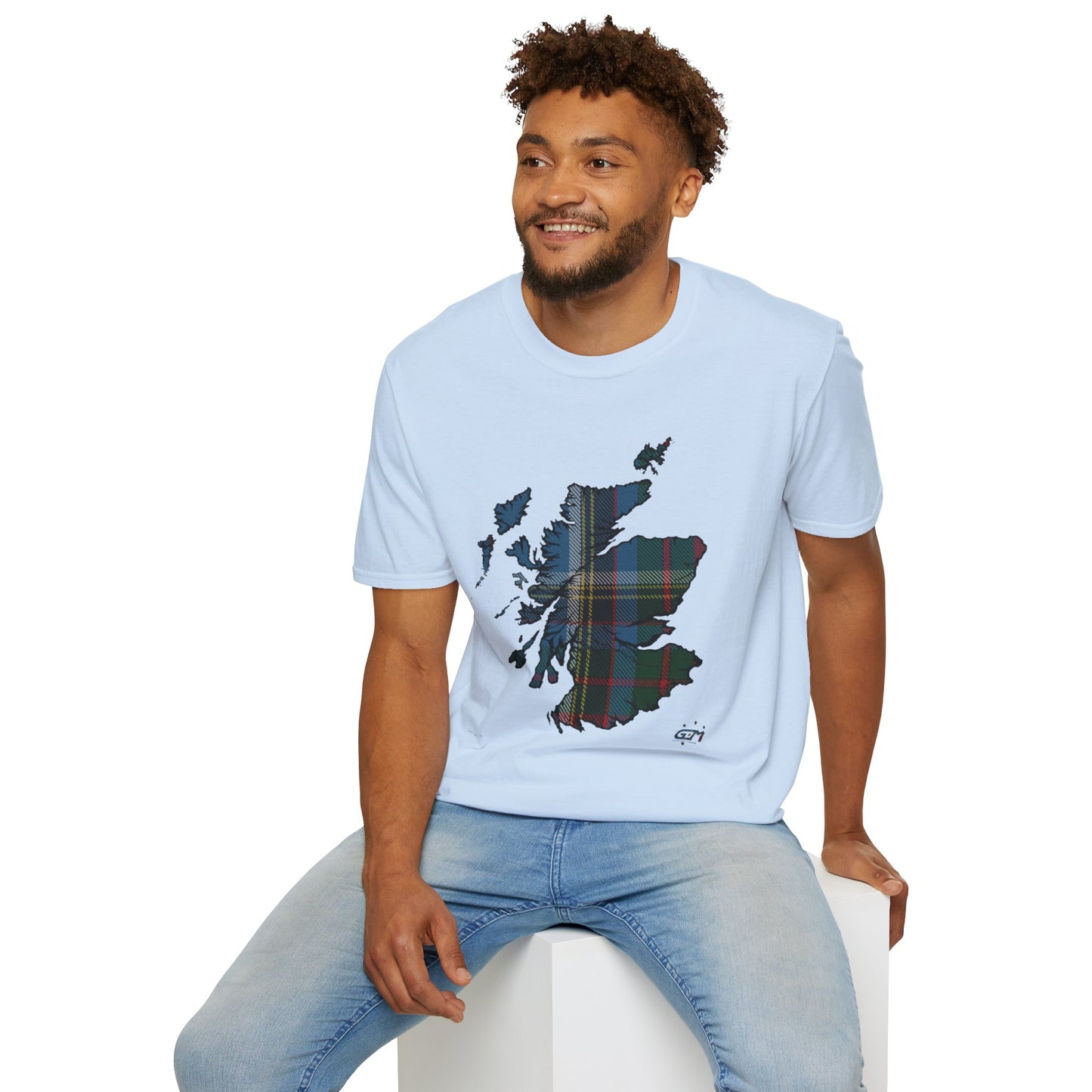 Tartan Scotland Map Softstyle Unisex T-Shirt - Anderson Old Tartan Tee