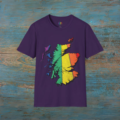 Pride Road Scotland Map Unisex T-Shirt, Various Colours