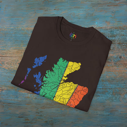 Scotland has PRiDE Road Clan Regions Map Unisex T-Shirt, Various Colours