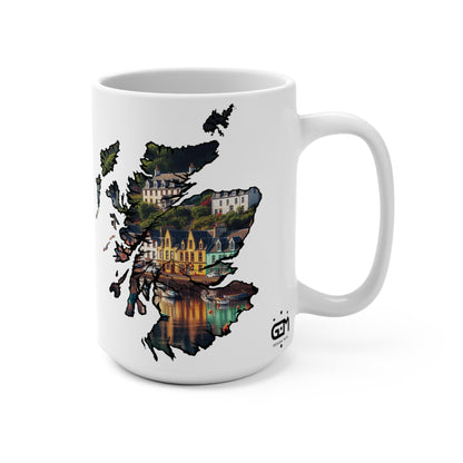 Scotland Map Mug 15oz, Portree, Isle of Skye