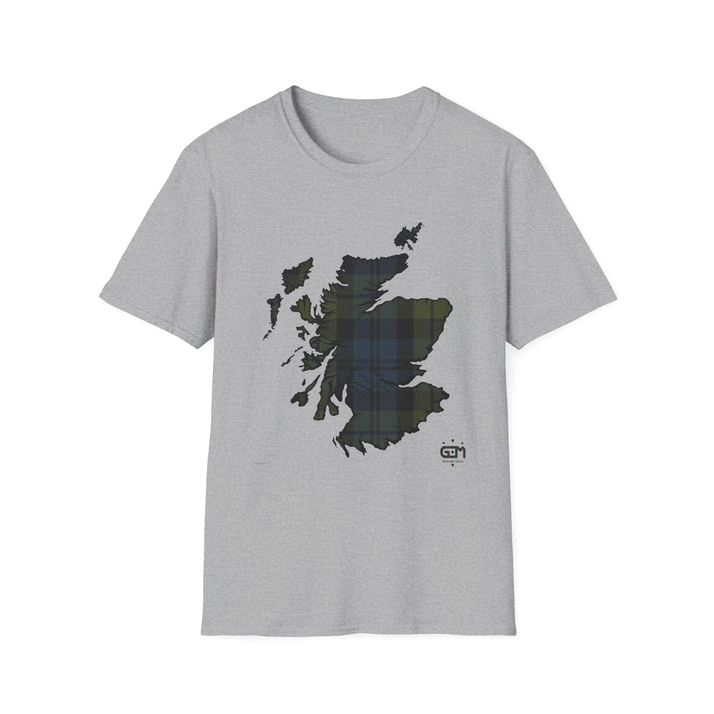 Tartan Ecosse Carte Softstyle T-Shirt Unisexe - Campbell Tartan Tee 