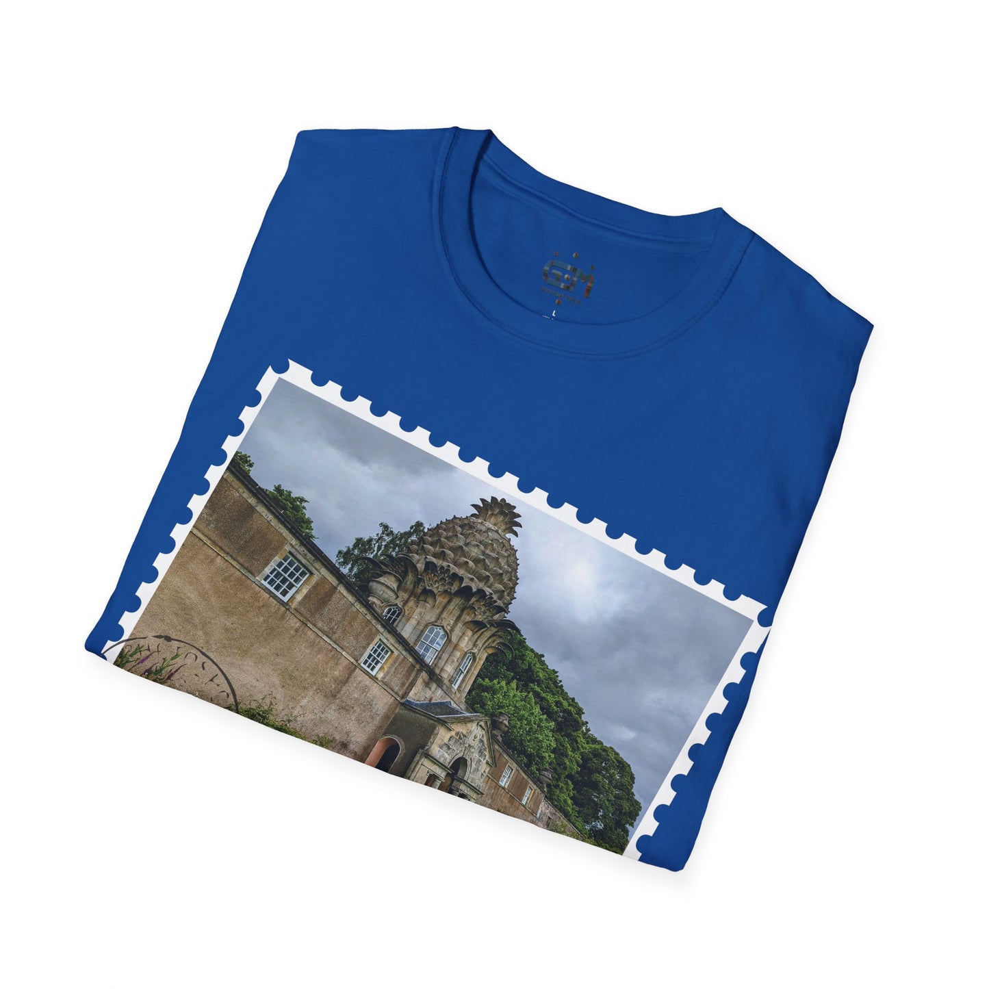 Postcard Dunmore Pineapple Photo Softstyle T-Shirt, Unisex Tee, Scotland Shirt, Various Colours