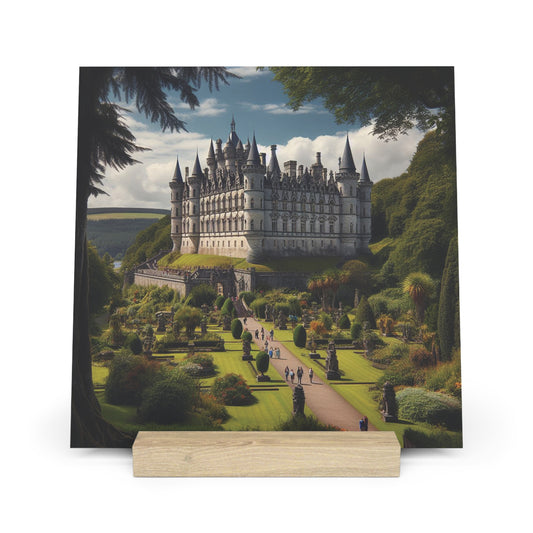 Scenic Collection Gallery Stand Dunrobin Castle, Oak Picture Stand, Scotland Art, Scenery, Landmarks, Various Sizes