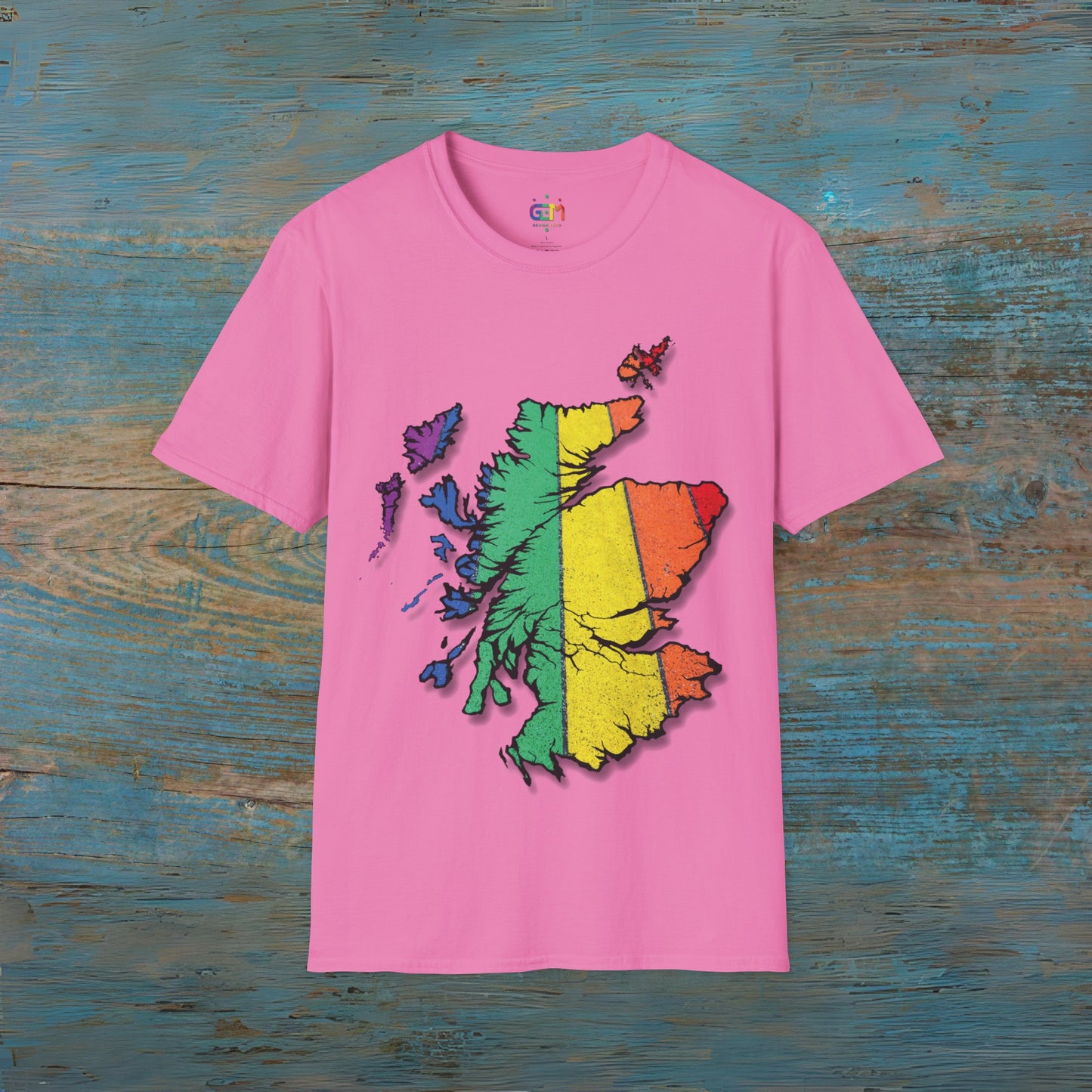 Scotland Is Proud Road Map Unisex T-Shirt, Various Colours