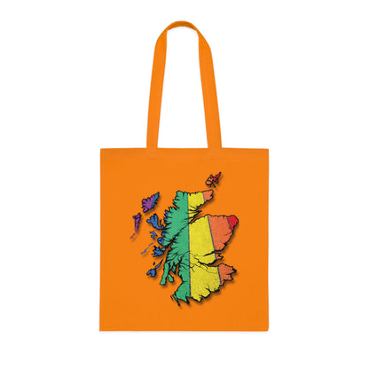 Scotland Pride Road Map Cotton Tote Bag