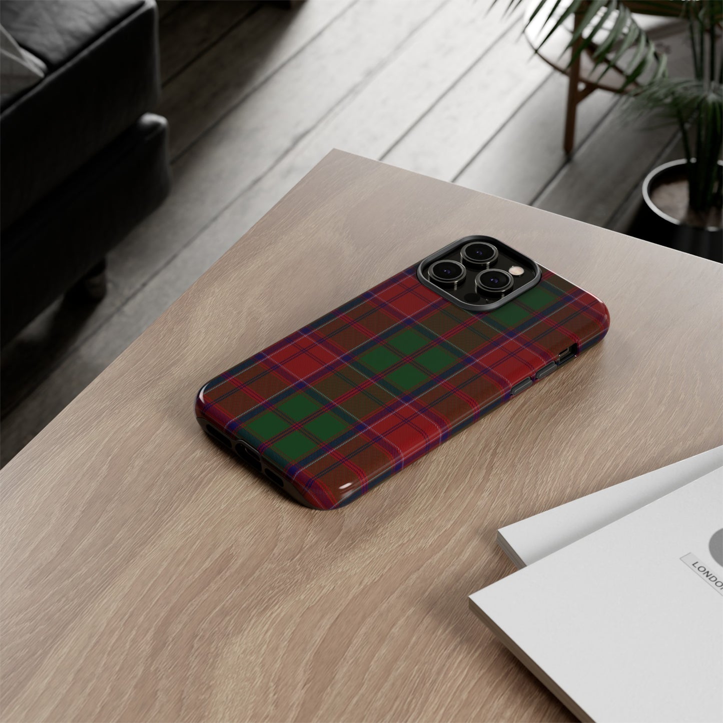 Étui de téléphone à motif tartan écossais - Grant, Divers