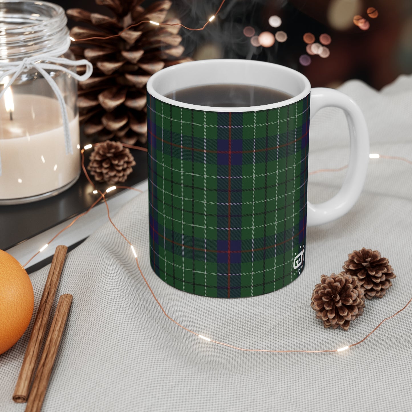 Scottish Tartan Mug 11oz, Duncan Tartan