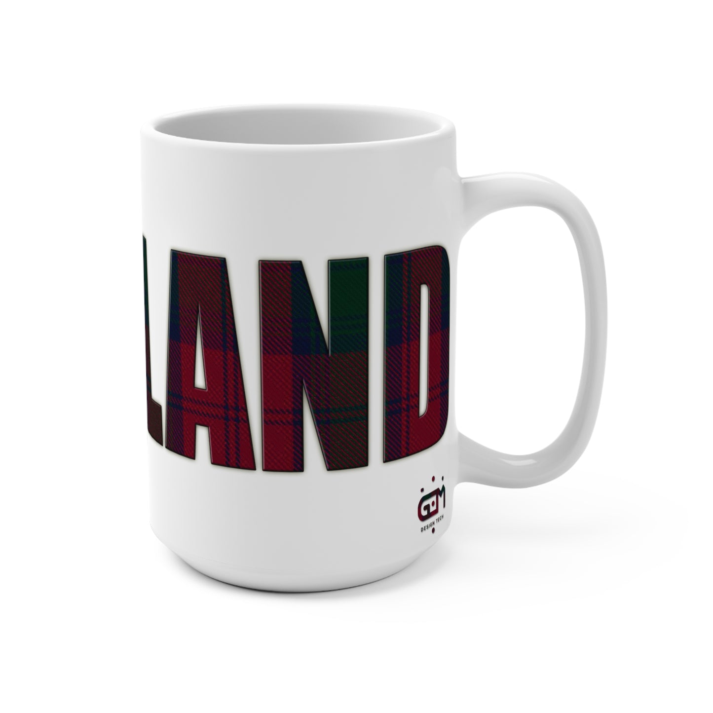 Scotland Lettering Tartan Mug 15oz, Lindsay Tartan