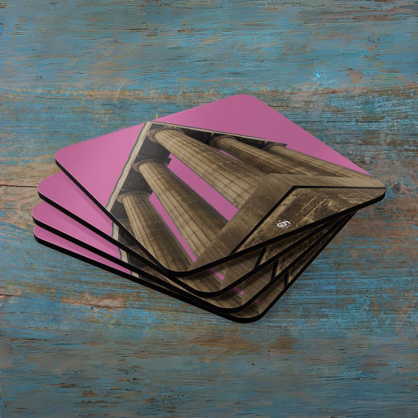 Scotland Up Close Cork Coaster Set - Photo Silhouettes