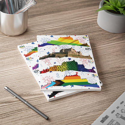 Edinburgh Castle Pride Fireworks Softcover Notebook, A5