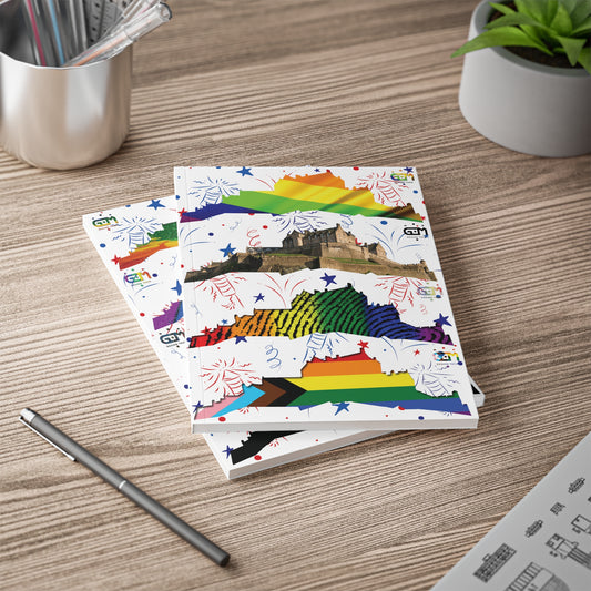 Edinburgh Castle Pride Fireworks Softcover Notebook, A5