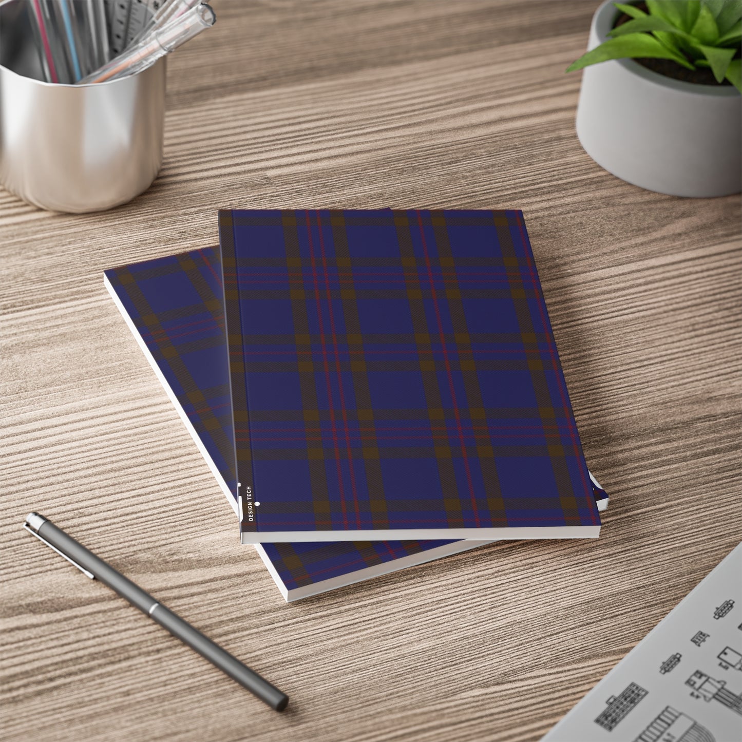 Scottish Tartan Softcover A5 Notebook - Elliot