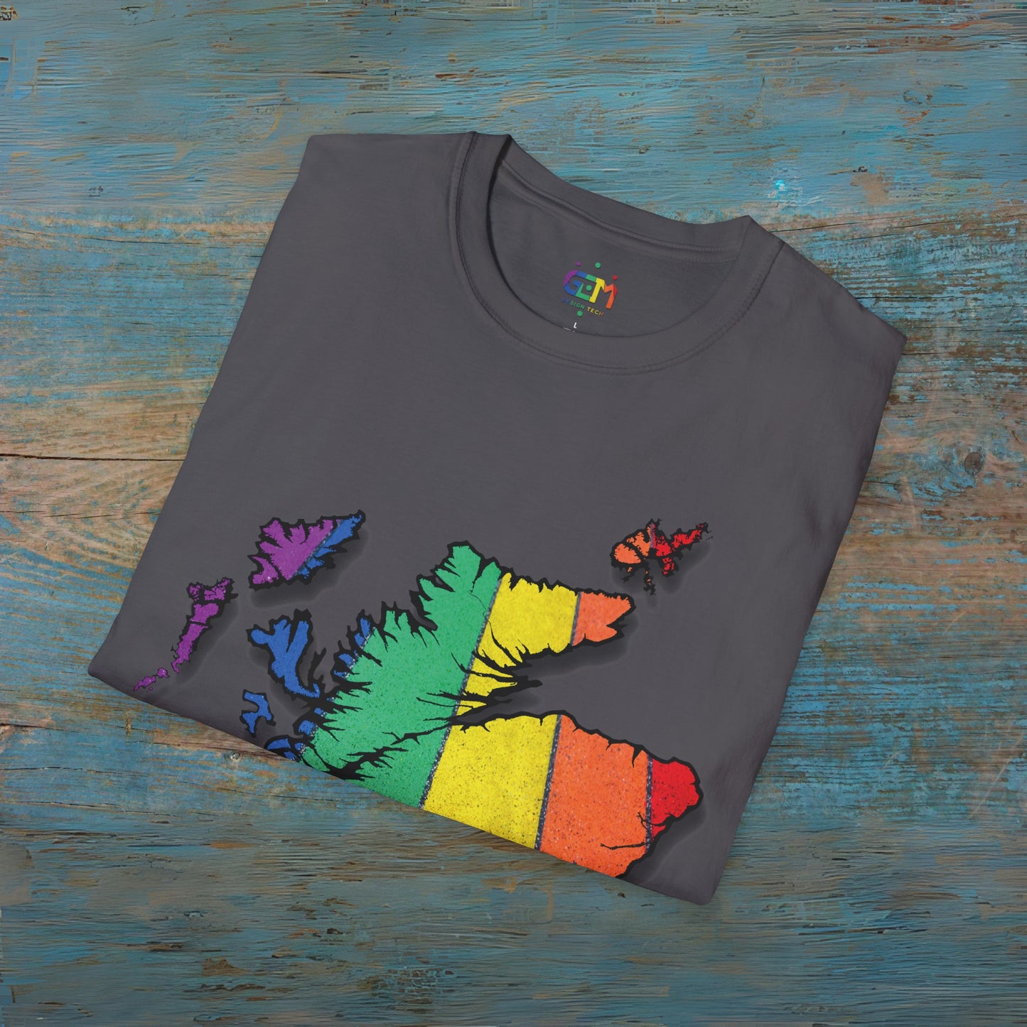 Pride Road Scotland Map Unisex T-Shirt, Various Colours