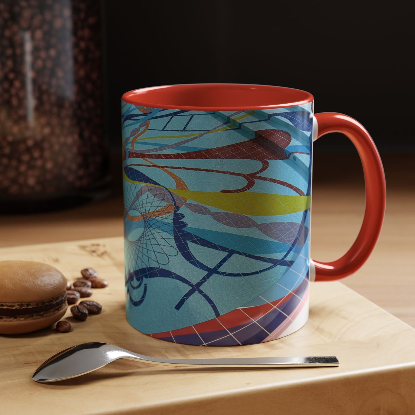 Tasses décoratives Écosse en gros plan - Scènes variées (rouge)