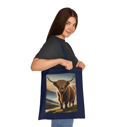 Scottish Nature Coloured Cotton Tote Bag