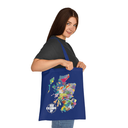 Scotland Clan Map Cotton Tote Bag