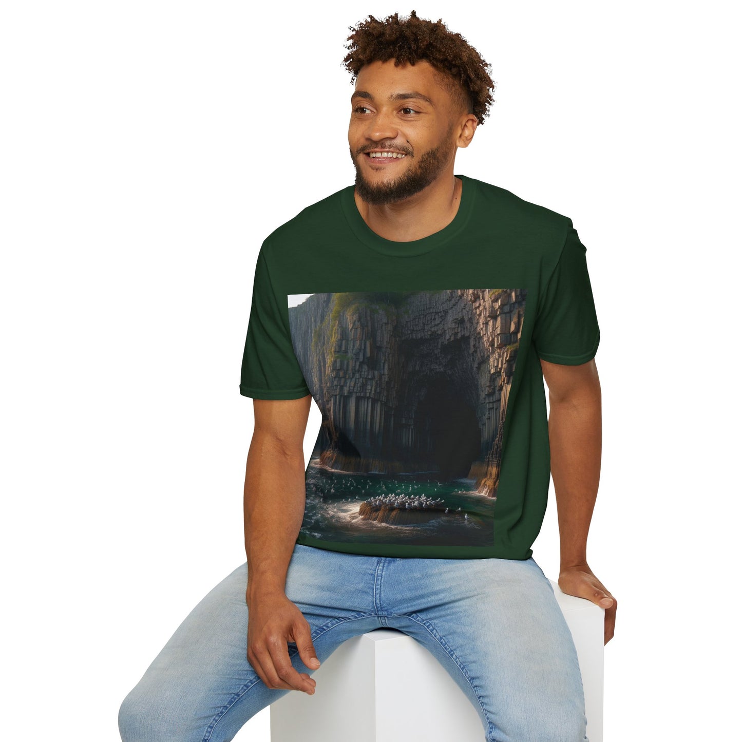 Fingal's Cave - Staffa Softstyle T-Shirt, Unisex Tee, Scottish Landmarks, Various Colours