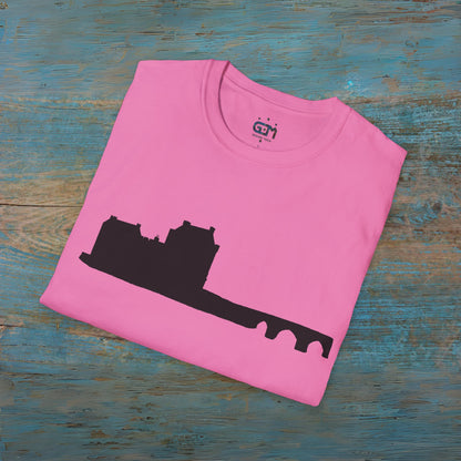 Eileen Donan Castle Silhouette Art Unisex T-Shirt