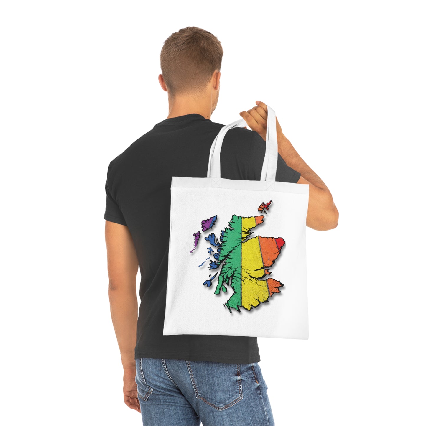 Scotland Pride Road Map Cotton Tote Bag