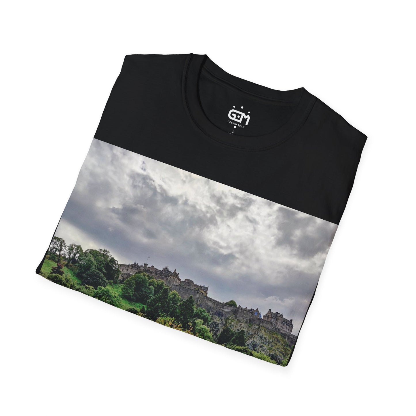 Princes Street Gardens & Edinburgh Castle Photo Softstyle T-Shirt, Unisex Tee, Various Colours