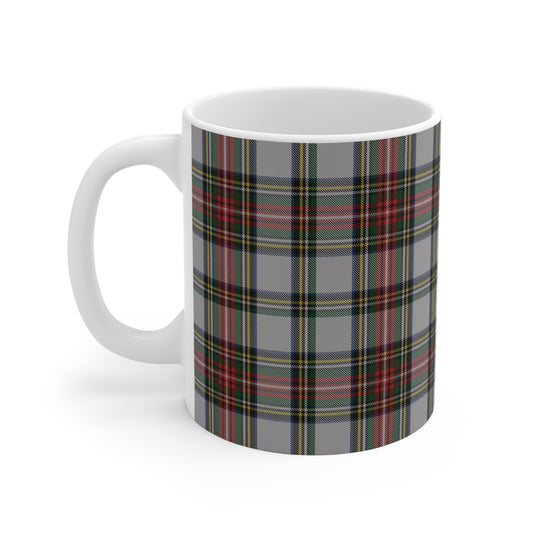 Scottish Tartan Mug 11oz, Stewart Dress Tartan