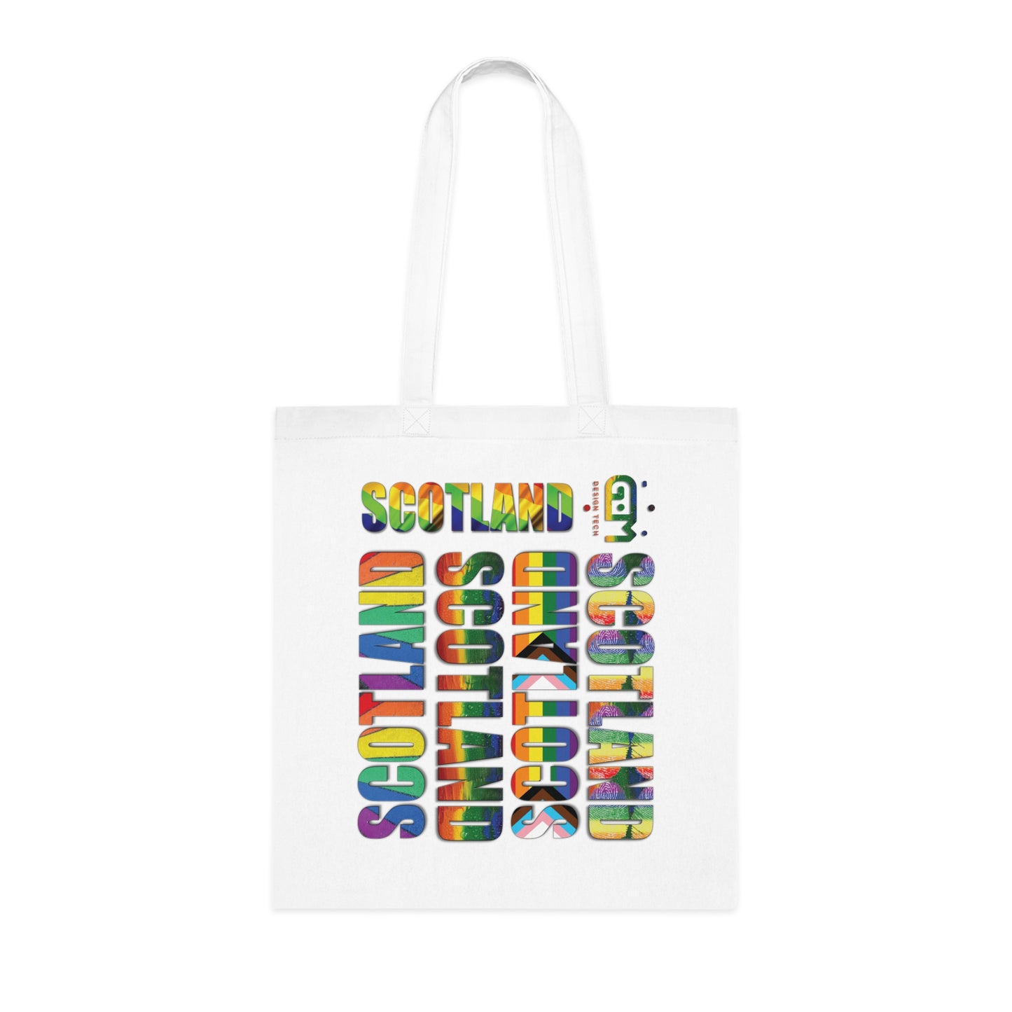 Scotland Pride Lettering Cotton Tote Bag