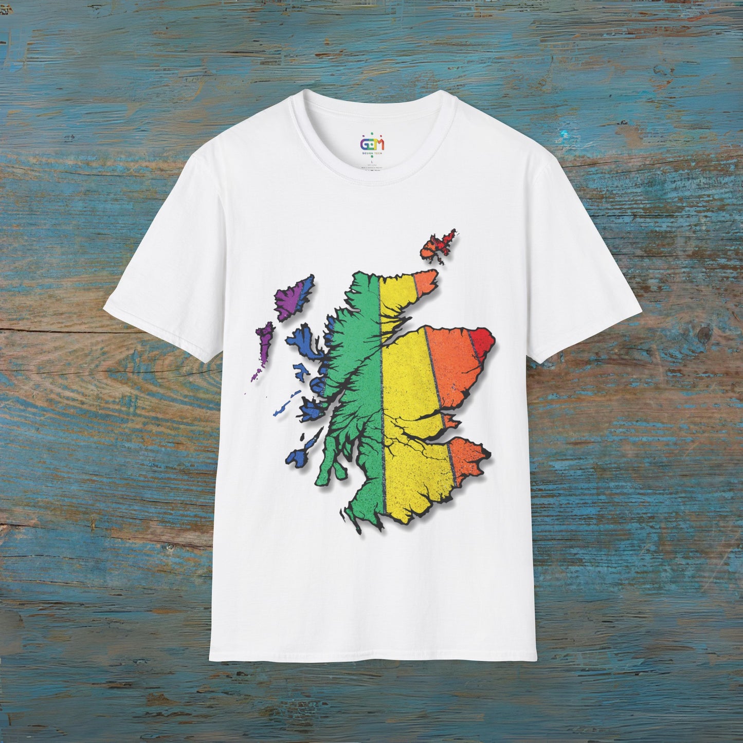 Scotland Is Proud Road Map Unisex T-Shirt, Various Colours