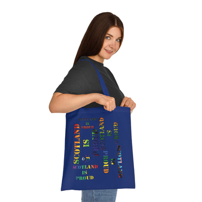 Scotland Pride Slogans Cotton Tote Bag