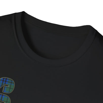 Tartan Scotland Lettering Softstyle Unisex T-Shirt, Keith Tartan Tee