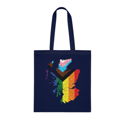 Scotland Pride Progress Clan Map Cotton Tote Bag